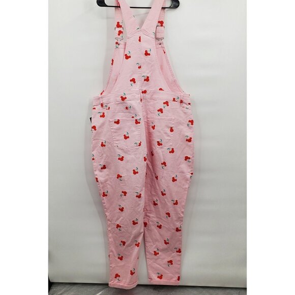 Disney Hot Topic Her Universe Minnie Mouse Cherry Overalls Women Plus Size 3 NWT - Picture 7 of 16